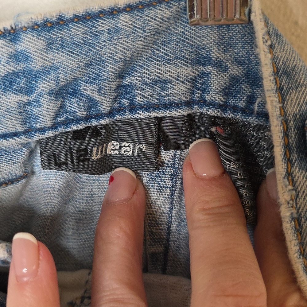 Liz Wear Vintage 80s 90s Light Blue Women's Jeans Sz 4 - Picture 3 of 9